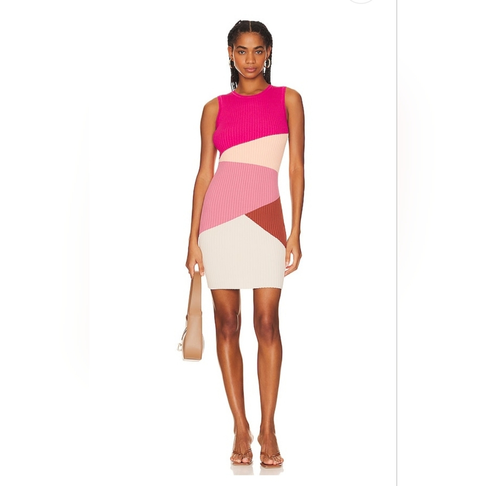 MINKPINK $129 VITA MINI DRESS SZ MED in MULTI NWT
